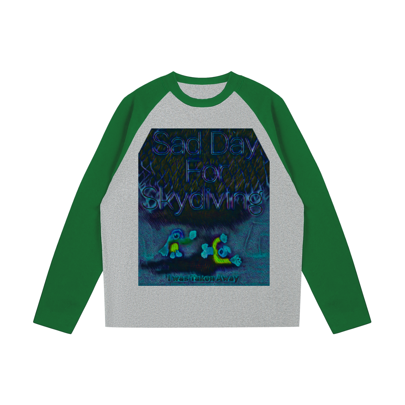 I Was Taken Away: Color-Blocked Raglan Long-Sleeve T-Shirt