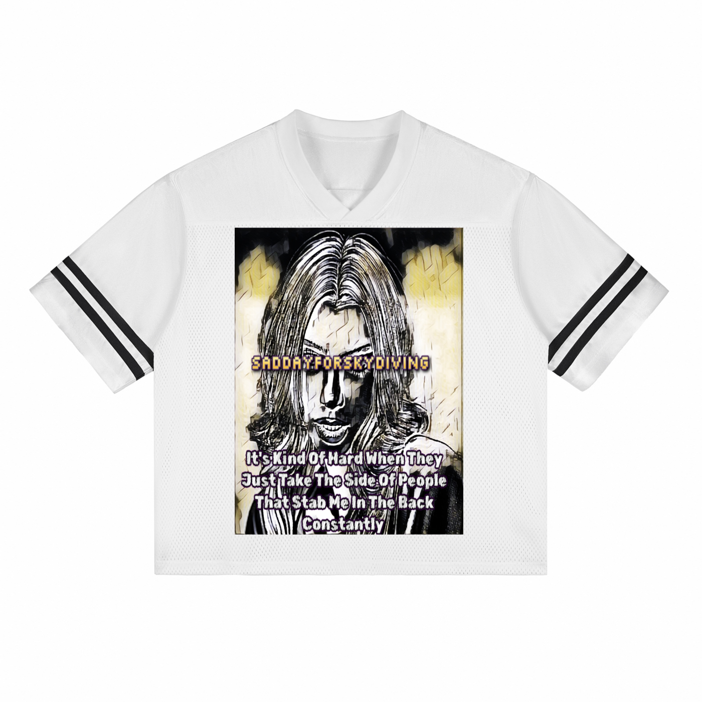 Its Hard: Taped Mesh T-Shirt