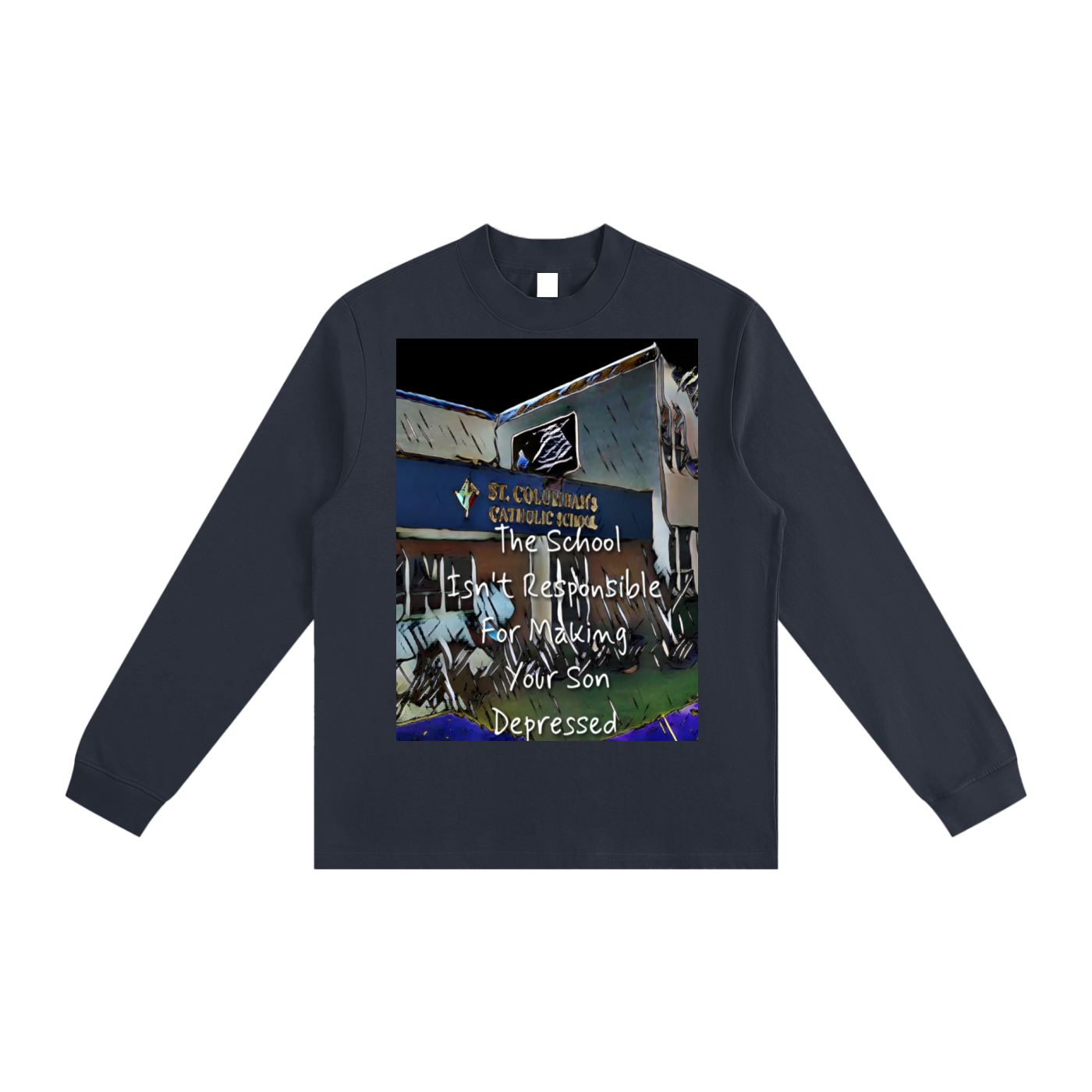 Not Responsible : Essential Non-Shrink Mock Neck Sweatshirt