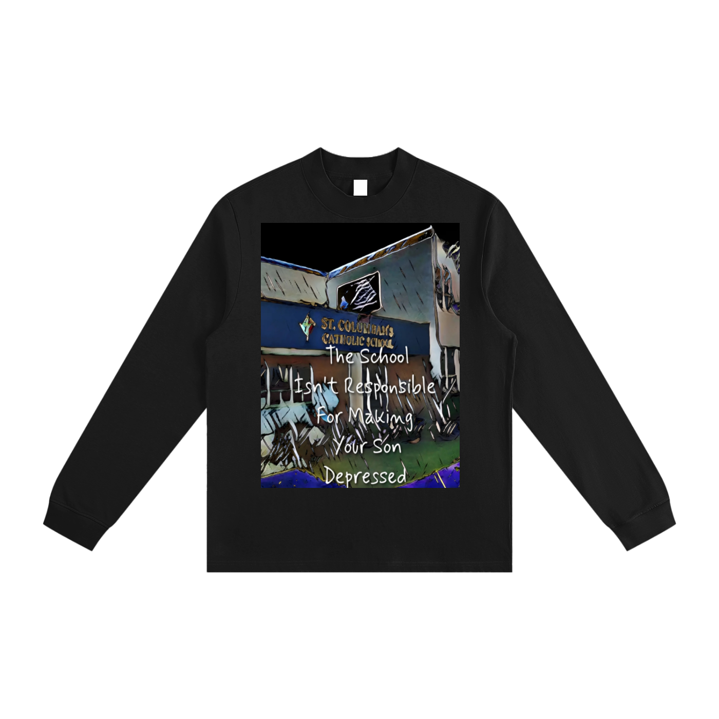 Not Responsible : Essential Non-Shrink Mock Neck Sweatshirt