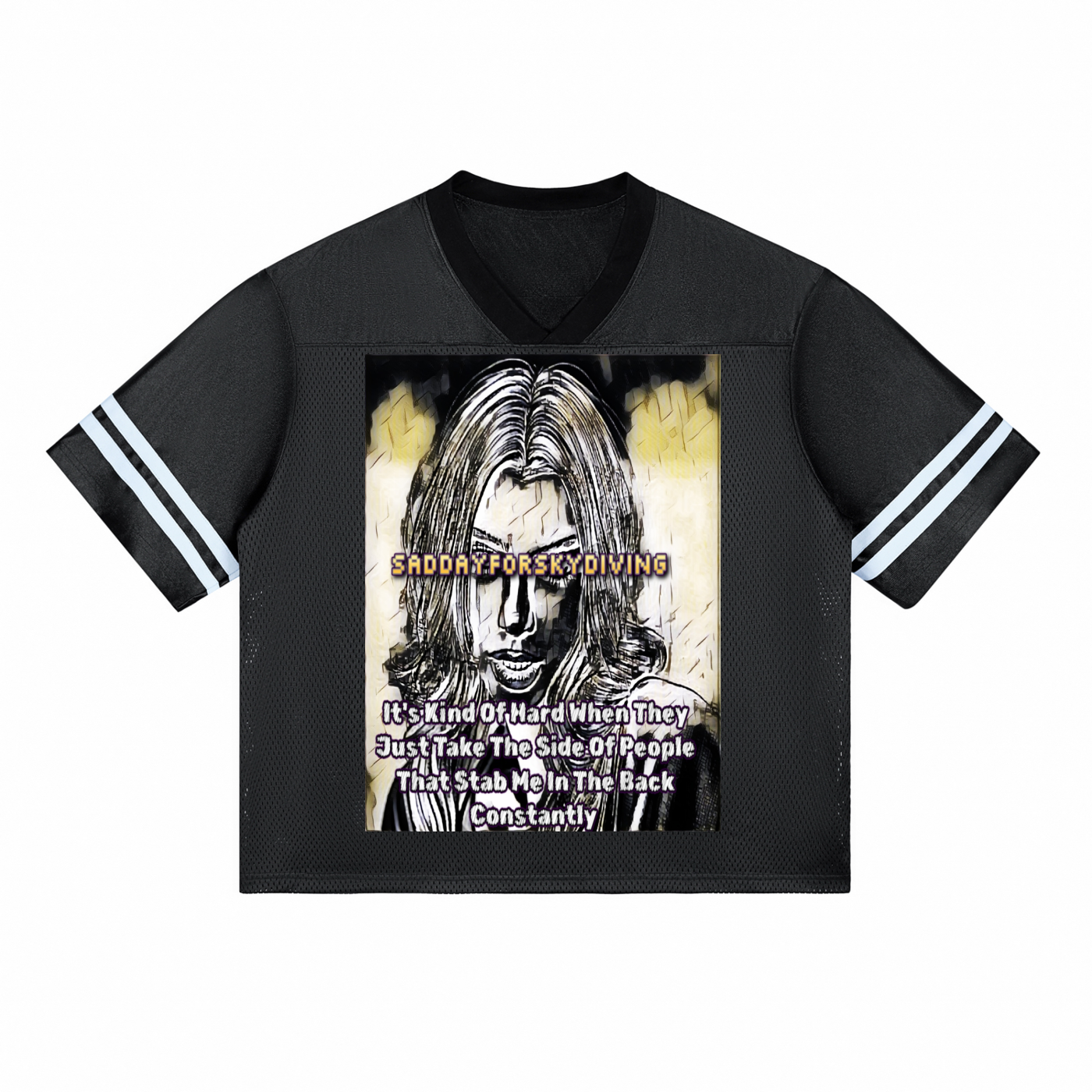 Its Hard: Taped Mesh T-Shirt