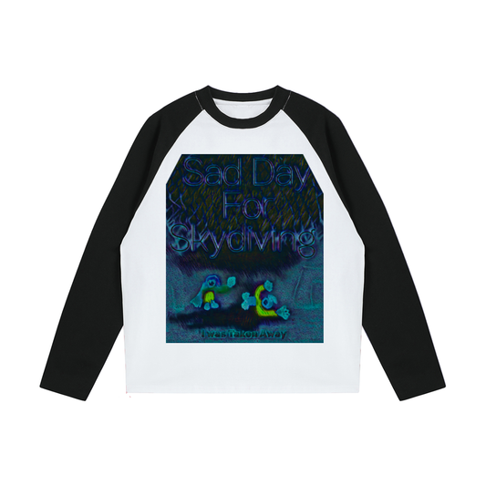 I Was Taken Away: Color-Blocked Raglan Long-Sleeve T-Shirt