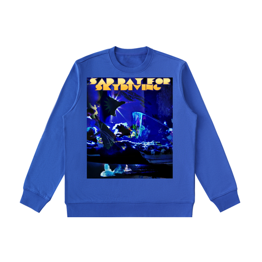 The Night Refused Descent- Essential Heavyweight Crewneck  Sweatshirt