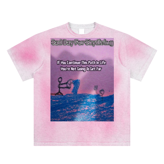 Path In Life: Sun Fade Hand-Painted T-Shirt