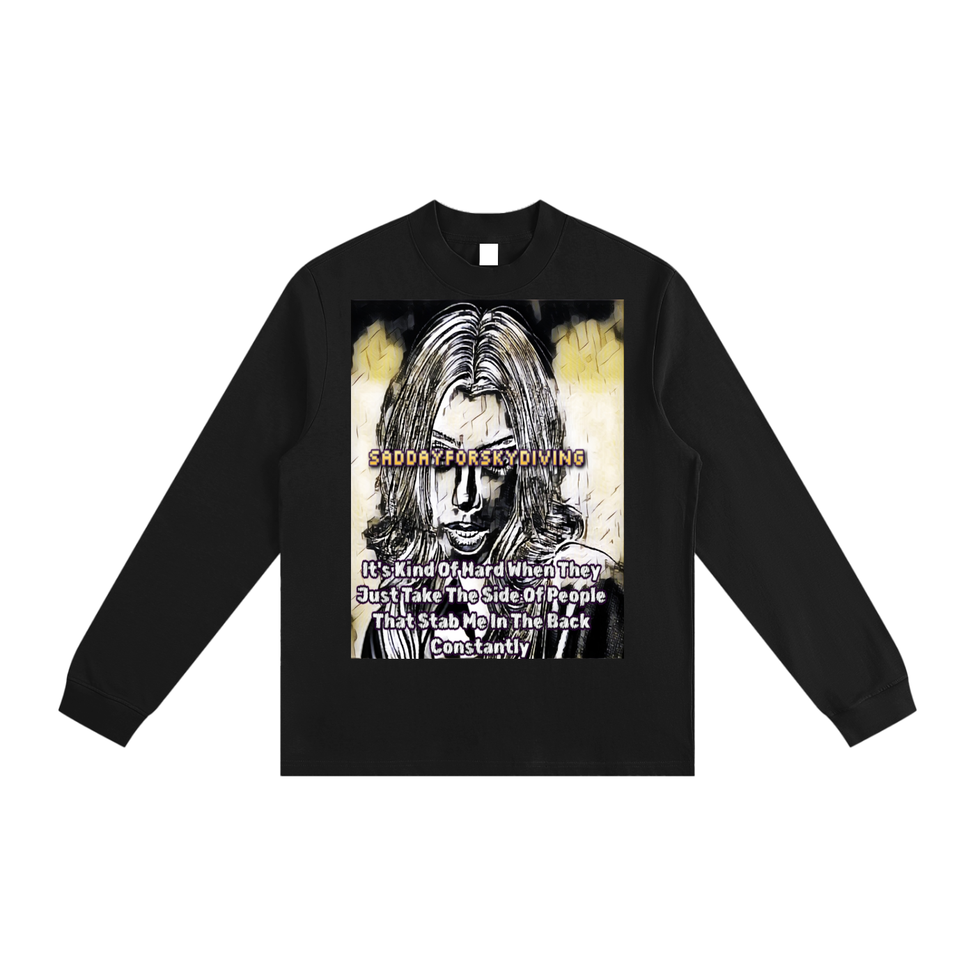 It’s Hard: Essential Non-Shrink Mock Neck Sweatshirt